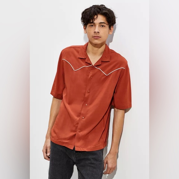 Urban Outfitters Other - Urban Outfitters Men’s (or unisex)  Terracotta UO Easy Western Button-Down Shirt